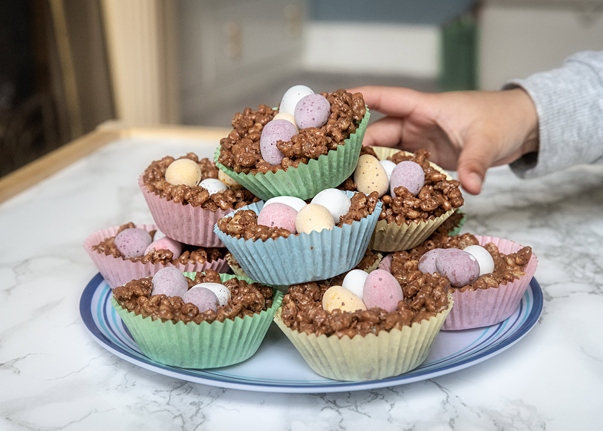 No-Bake Easy Chocolate Easter Nests